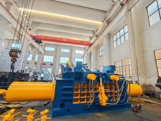 kopen Y81QF-800-1 Hydraulische schrootbalenpers – Geautomatiseerde metaalcompressie met hoge dichtheid en HMI online manufacture